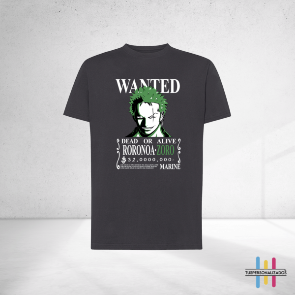 Camiseta anime 30 | Camiseta Roronoa Zoro wanted